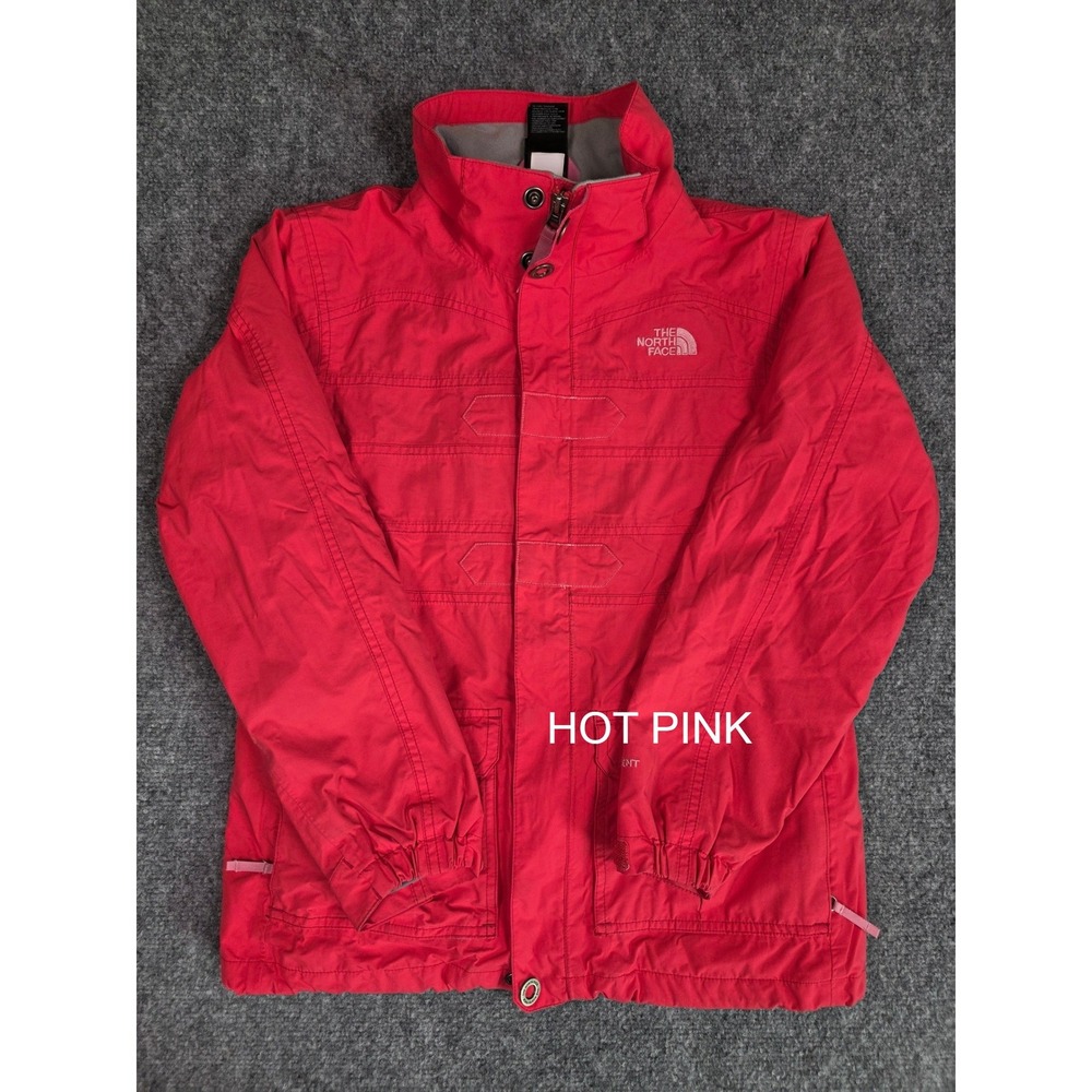 The North Face HyVent Jacket Girls XL 14/16  HOT PINK Waterproof Winter Ski Coat